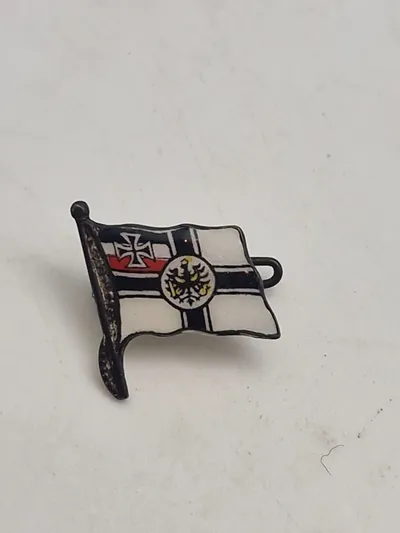 Original tysk patriotisk pin - ww1 Marinen