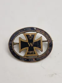 Original tysk patriotisk nål - ww1