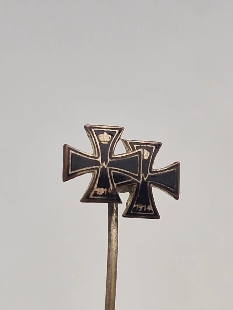 Original Tysk WW1 revers medalje spange, Ek 1 og 2