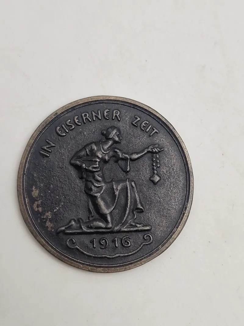 Original tysk “Gold Für Eisen” mønt - ww1