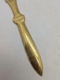 Brevkniv i messing 22.7 cm lang