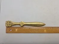 Brevkniv i messing 22.7 cm lang