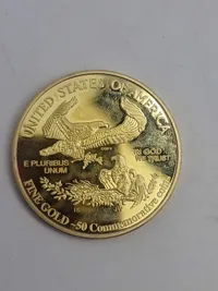 1 stk forgyldt medalje samt 2 stk forgyldte messing barre ( ægte forgyldning?)