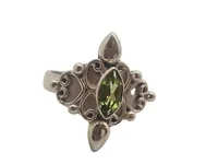 Lot med 4 ringe i sterling sølv 13,53 gram