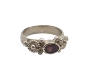 Lot med 4 ringe i sterling sølv 13,53 gram