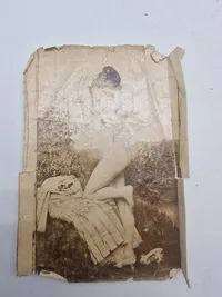 Originalt Antikt erotisk postkort