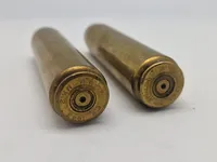 Messingkanon og 2 stk 20 mm maskinkanon hylstre (ww2)