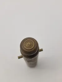 Messingkanon og 2 stk 20 mm maskinkanon hylstre (ww2)