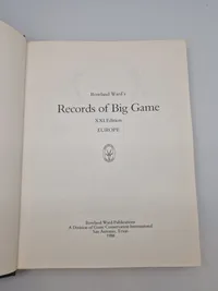 "Records of Big Game" af Rowland Ward Publications (Nummereret)