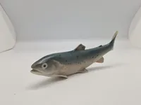 Kgl porcelænsfigur 'Fisk`(nr. 136) fra Royal Copenhagen.