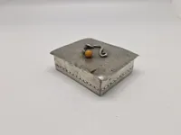 nouveau låsekasse, Dansk Kunst Tin, Danmark, begyndelsen af det 20. århundrede