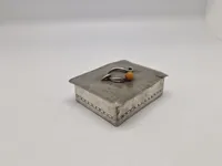 nouveau låsekasse, Dansk Kunst Tin, Danmark, begyndelsen af det 20. århundrede