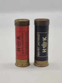 Sjældent reklame sæt fra HK, i form af salt og pepper sæt udformet som haglpatroner