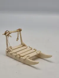 Original Grønlandica slæde, lavet af ben