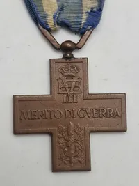 Originalt italiensk Krigsfortjenstkors (Croce al Merito di Guerra)