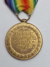 Original Victory Medal, også kendt som en Inter-Allied Victory Medal.