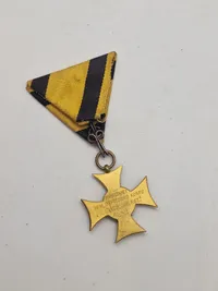 Original Austria, Imperial. A Military Long Service Decoration, III Class for Officers, to Kameraden Kismarton, 1912