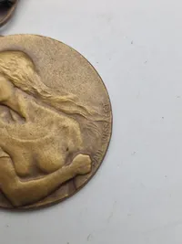 Original belgisk Modstandsmedalje 1940-1945 (Médaille de la Résistance 1940–1945 / Medaille van de Weerstand 1940–1945).