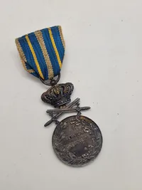 Original rumænsk Faithful Service Medal" eller "Medal for Long and Faithful Service", som tildeles for lang og tro tjeneste.