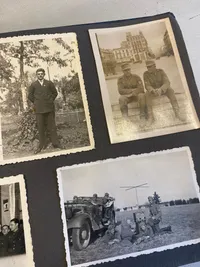 Originalt tysk album med billeder fra både ww1 og ww2