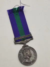 Original General Service Medal 1962 (GSM 1962) med spændet "CYPRUS"
