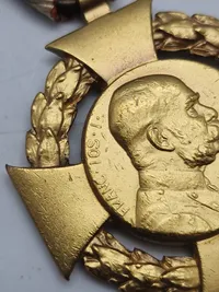 Originalt Franz Josef Jubilee Cross 1908 - Jubiläumskreuz 1908