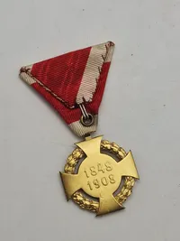 Originalt Franz Josef Jubilee Cross 1908 - Jubiläumskreuz 1908