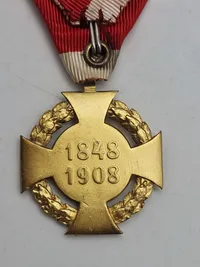 Originalt Franz Josef Jubilee Cross 1908 - Jubiläumskreuz 1908