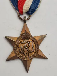 Original “The France And Germany Star” ww2