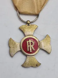 Original italiensk medalje, specifikt en "Croce Anzianità Servizio" (Kors for Anciennitet i Tjeneste) fra Guardia di Finanza.