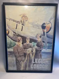 Tysk legion Condor tegning - ældre genoptryk