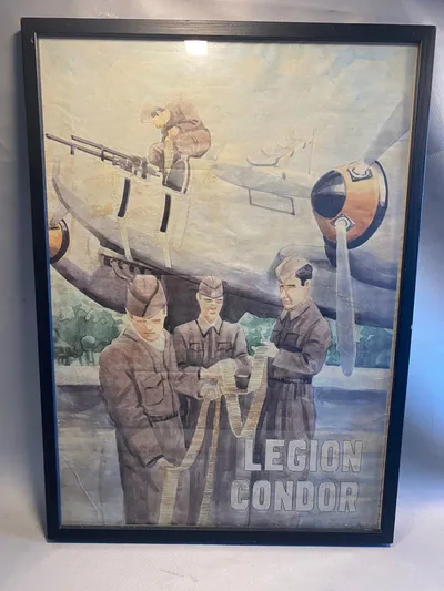 Tysk legion Condor tegning - ældre genoptryk