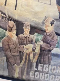 Tysk legion Condor tegning - ældre genoptryk