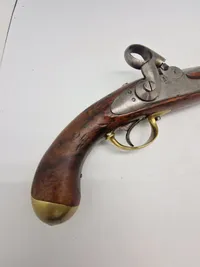 Dansk Ringhanepistol M.1848 Liege i mekanisk topstand