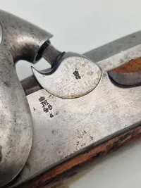 Dansk Ringhanepistol M.1848 Liege i mekanisk topstand