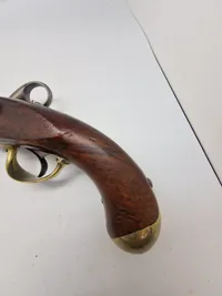 Dansk Ringhanepistol M.1848 Liege i mekanisk topstand