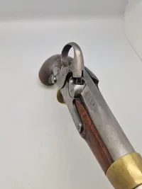 Dansk Ringhanepistol M.1848 Liege i mekanisk topstand