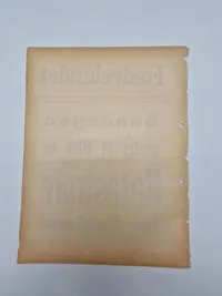 Original spiseseddel fra den danske nazistiske avis “Fædrelandet”  WW2