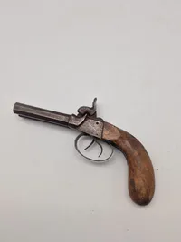 Original belgisk dobbeltløbet belgisk perkussionspistol