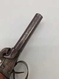 Original belgisk dobbeltløbet belgisk perkussionspistol