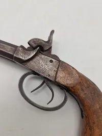 Original belgisk dobbeltløbet belgisk perkussionspistol
