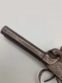 Original belgisk dobbeltløbet belgisk perkussionspistol