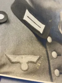 Stort originalt portrætfotos af tysk officer