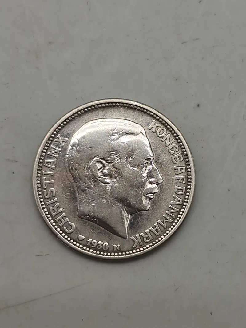 Dansk sølv 2 krone 1870-1930