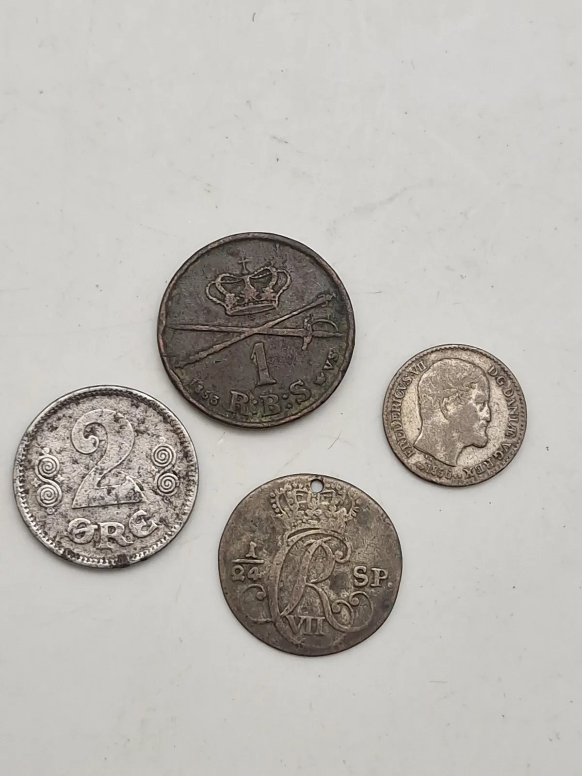 Samling bedre Danske mønter