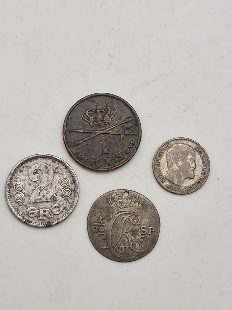 Samling bedre Danske mønter