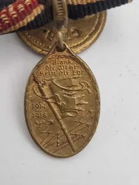 Original German Kyffhauser Veterans Association 1914 1918 Medal and pin