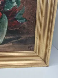 Originalt Blomster maleri