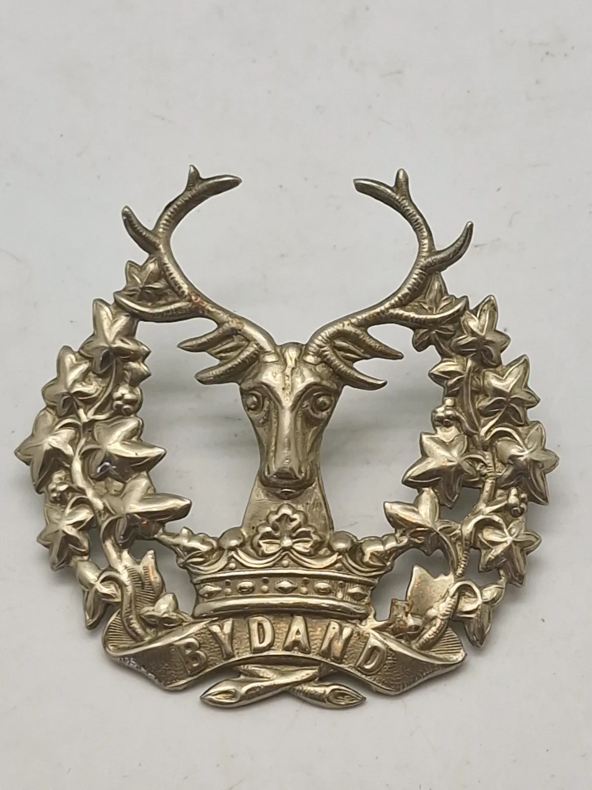 Originalt kepsmærke WW1/WW2  fra The Gordon Highlanders, et tidligere infanteriregiment i den britiske hær.