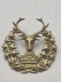 Originalt kepsmærke WW1/WW2  fra The Gordon Highlanders, et tidligere infanteriregiment i den britiske hær.